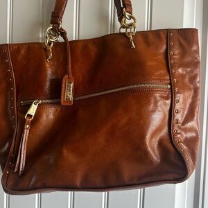 Brown Leather Tote Bag